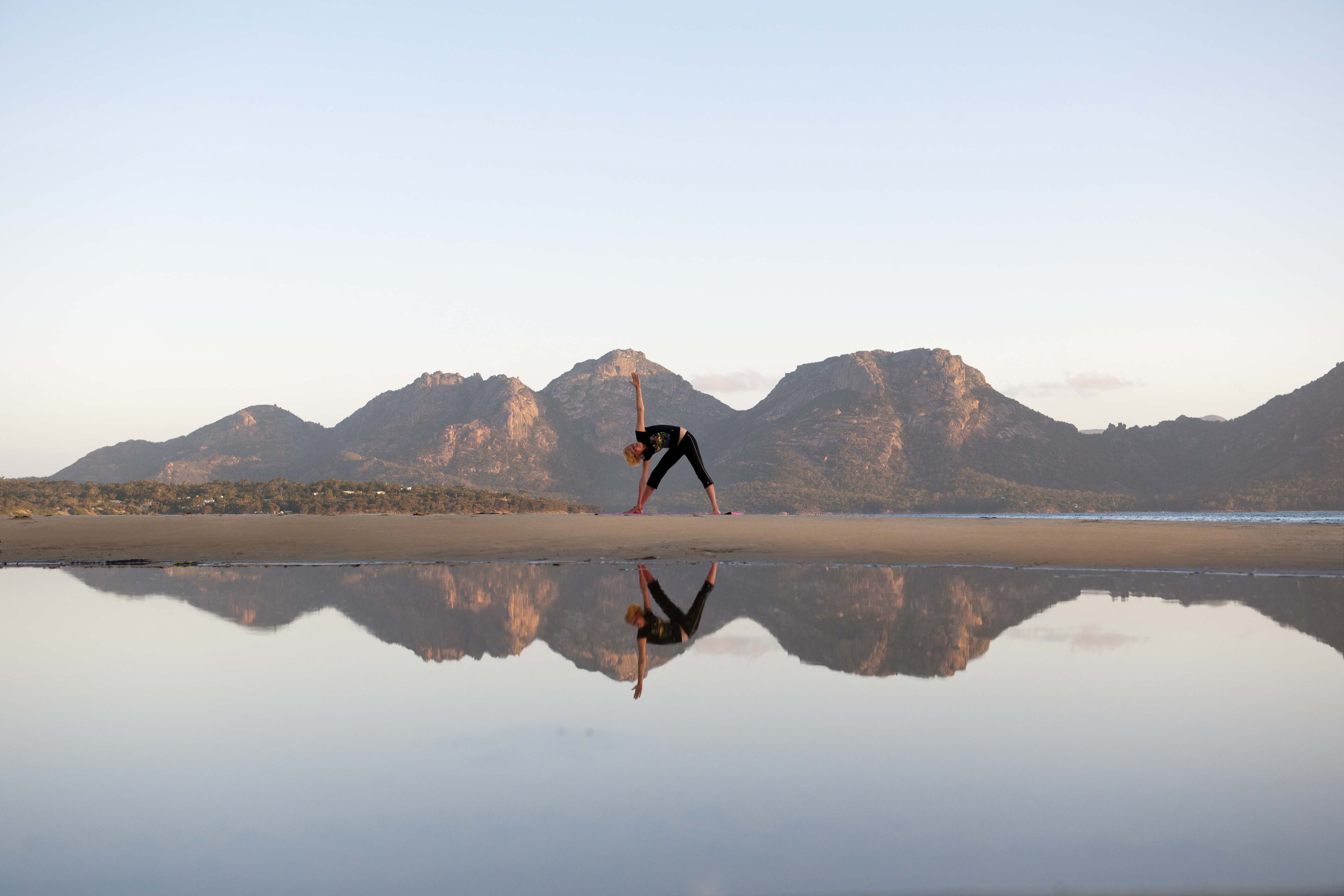 Saffire-Freycinet_Yoga-on-Muir's-Beach - Click to view larger version