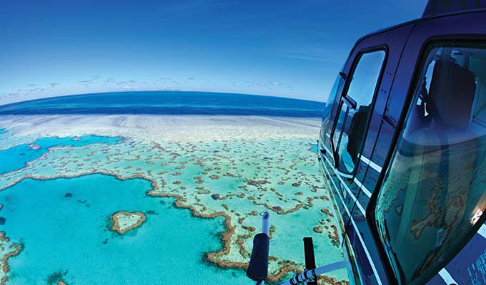 Dive or Snorkel the Great Barrier Reef by Helicopter